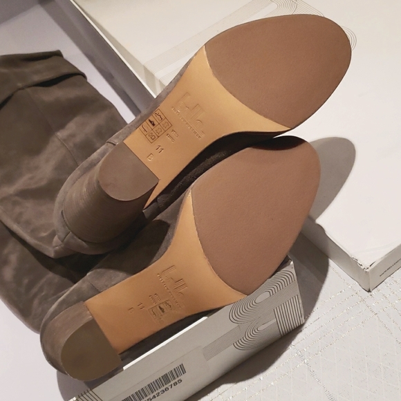 Sigerson Morrison NEW Boots Over-The-Knee Cuffed Tall Heel Suede Women's 11 - Picture 9 of 17